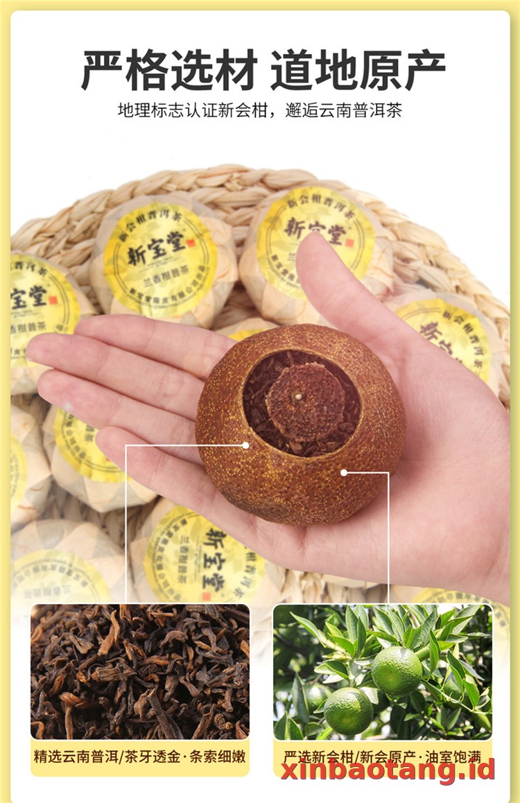 Xinbaotang Ganpu Teh Da Hong Gan 30g