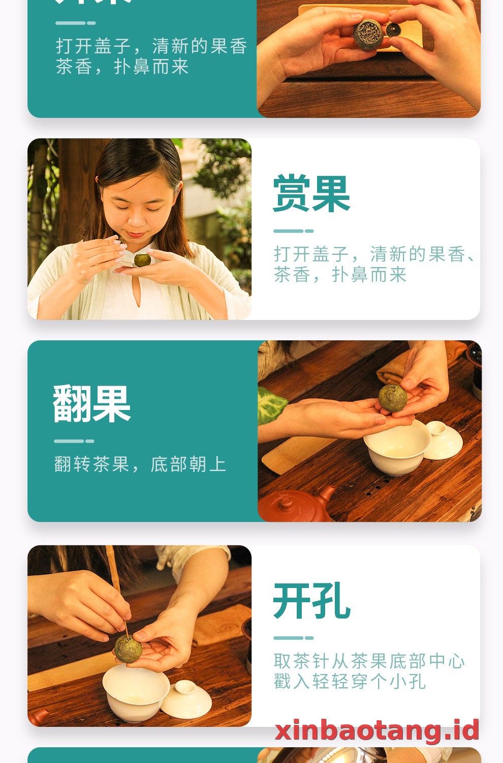 Xinbaotang Ganpu Teh Qing Pi Muda 15g