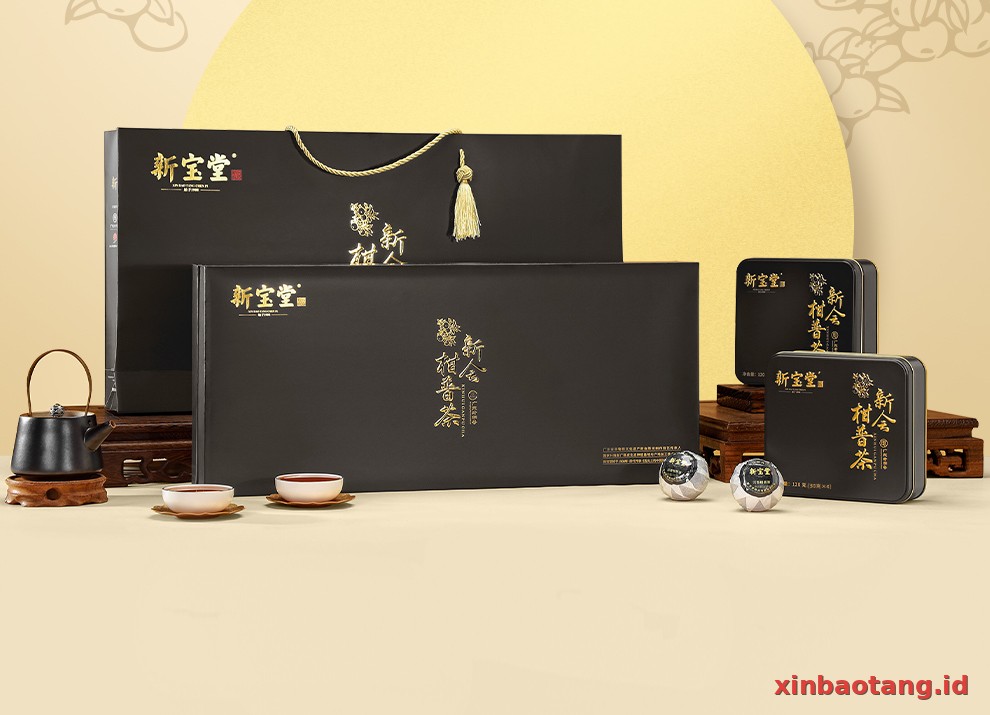 Xinbaotang Ganpu Teh Da Hong Gan Gift Box 360g