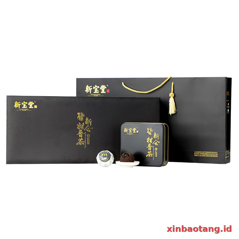 Xinbaotang Ganpu Teh Da Hong Gan Gift Box 360g - Gambar 7