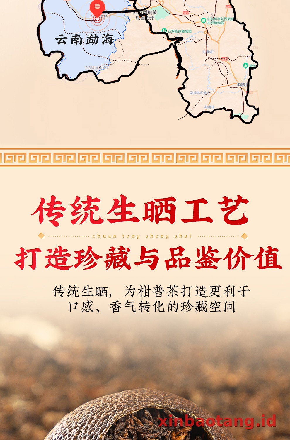 Xinbaotang Ganpu Teh Pu-erh Gift Box 180g
