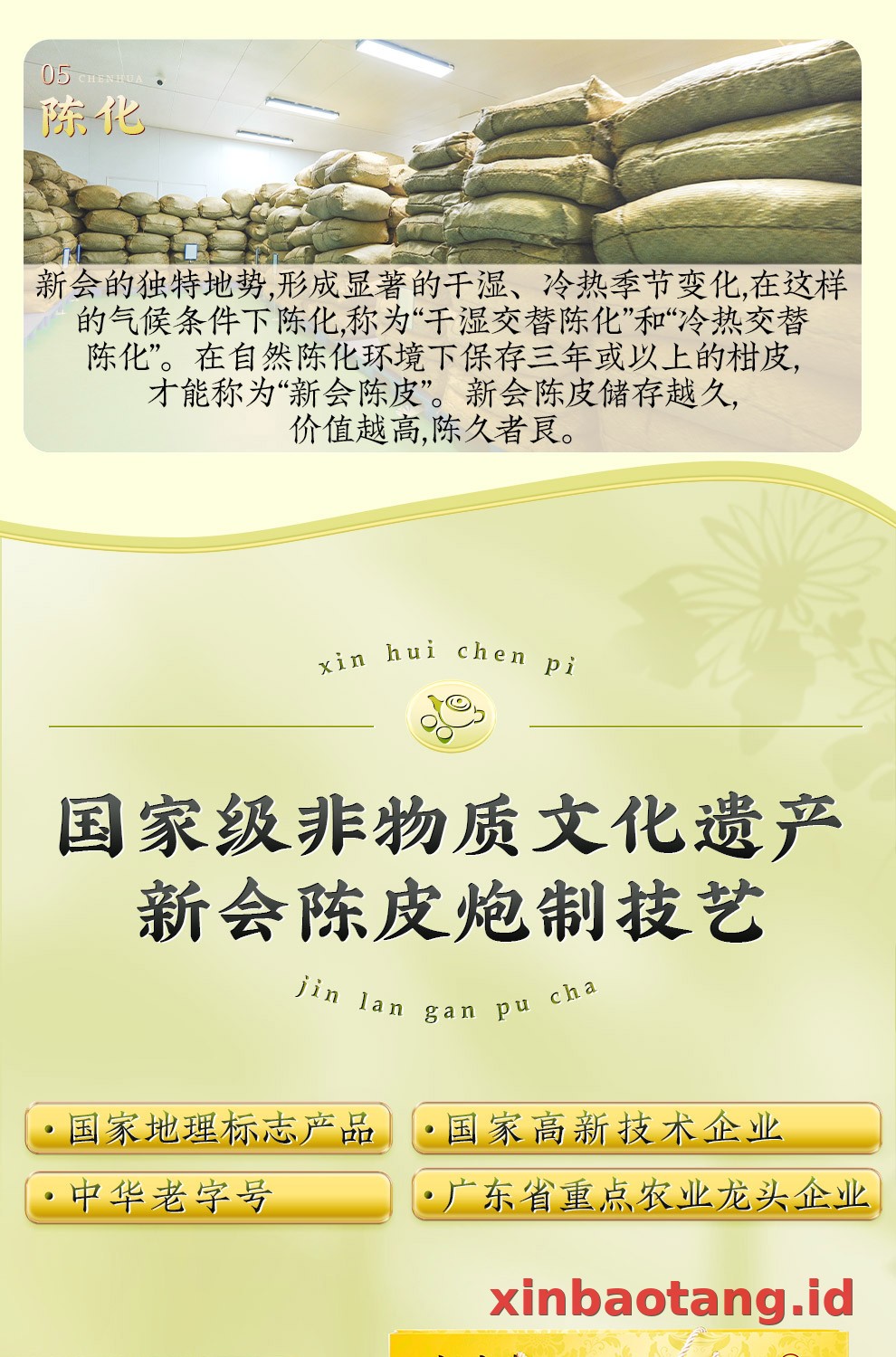 Xinbaotang Ganpu Teh Da Hong Gan Gift Box 240g