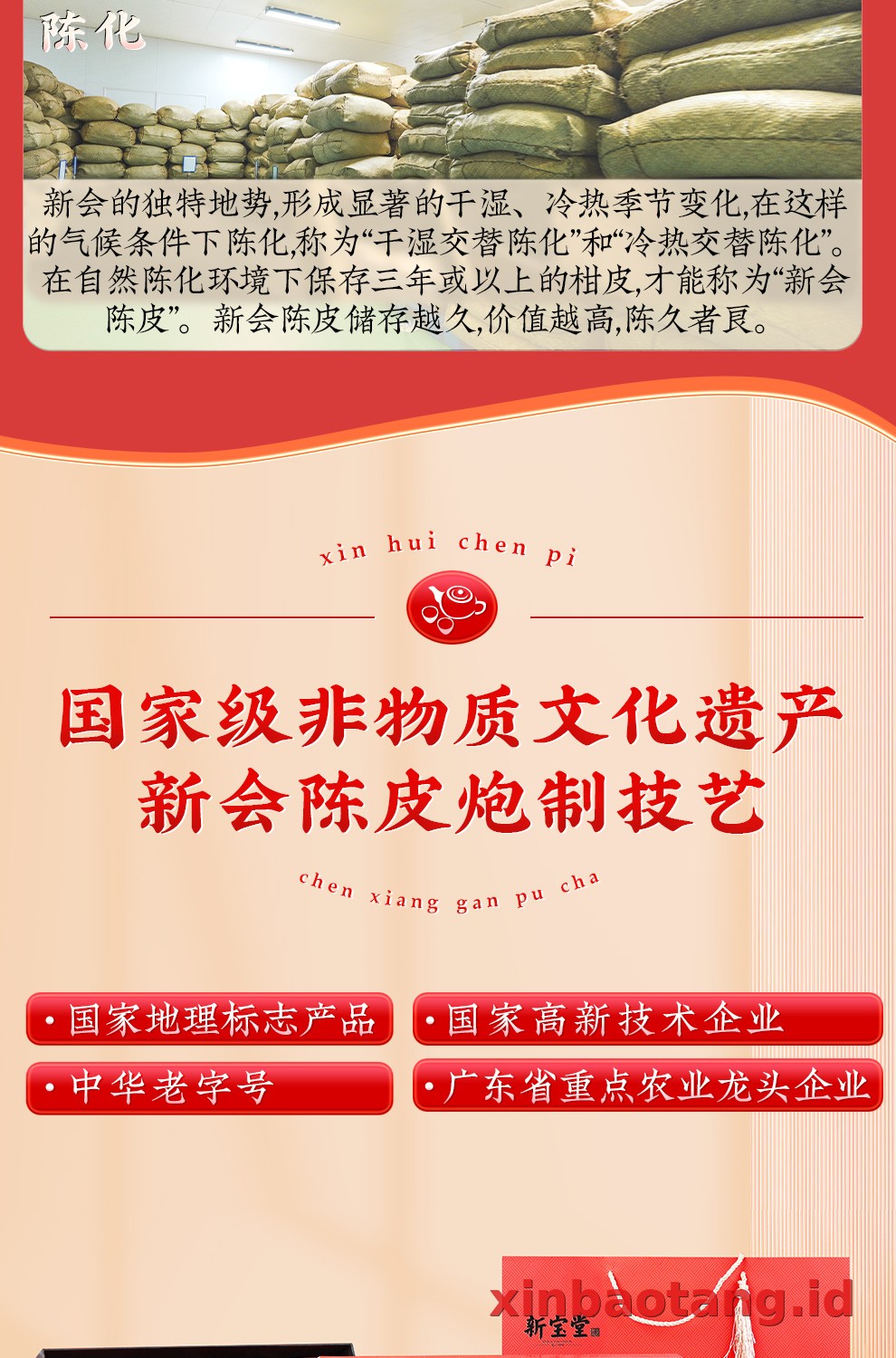 Xinbaotang Ganpu Teh Da Hong Gan Gift Box 360g