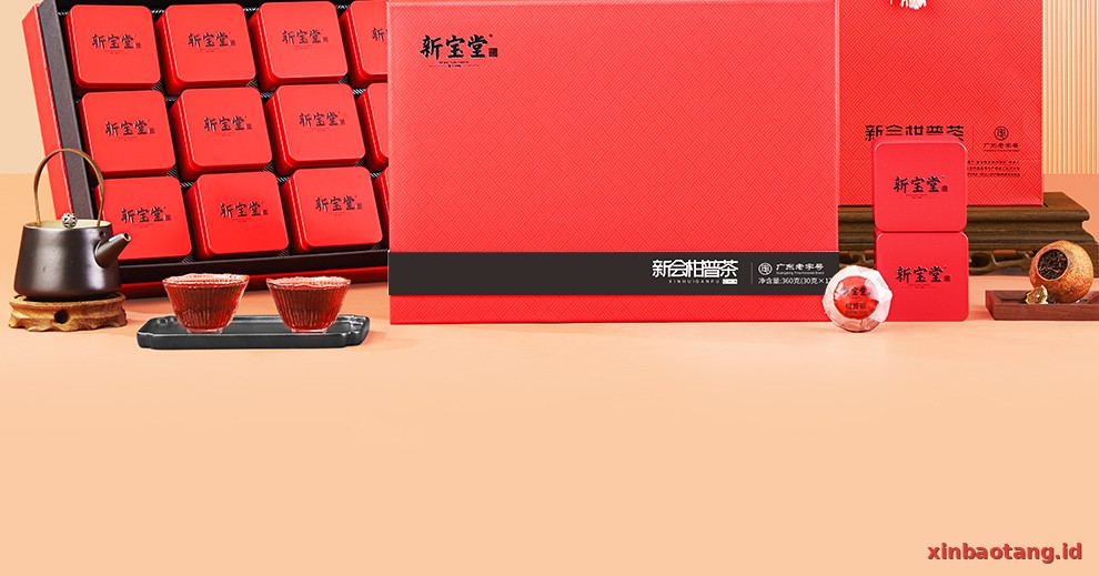Xinbaotang Ganpu Teh Da Hong Gan Gift Box 360g