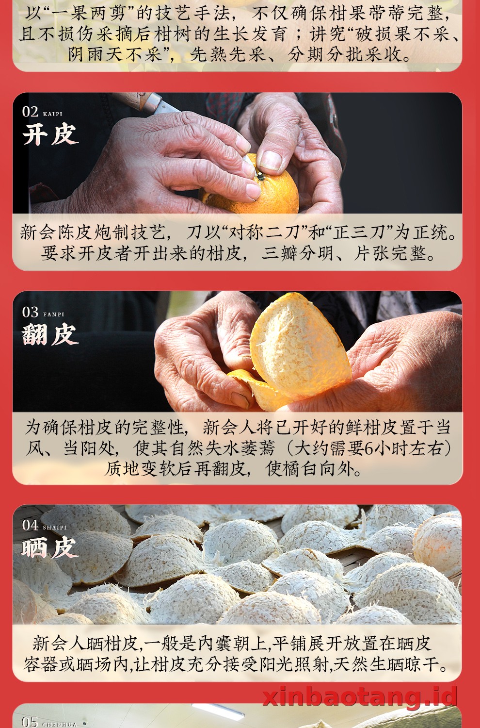 Xinbaotang Ganpu Teh Da Hong Gan Gift Box 360g