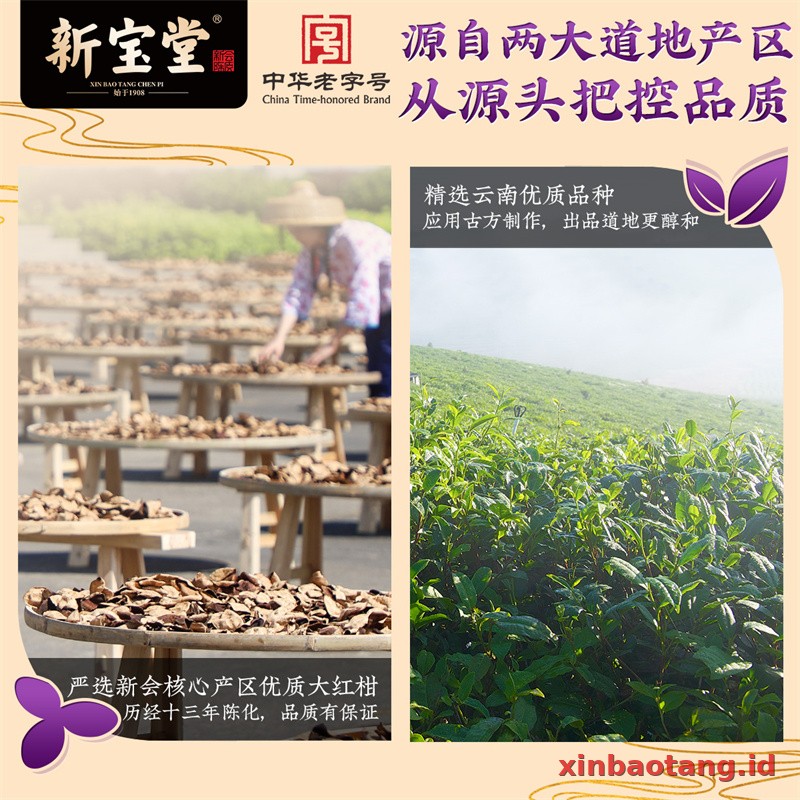 Xinbaotang Chenpu Teh Kaleng Besi 30g - Gambar 2