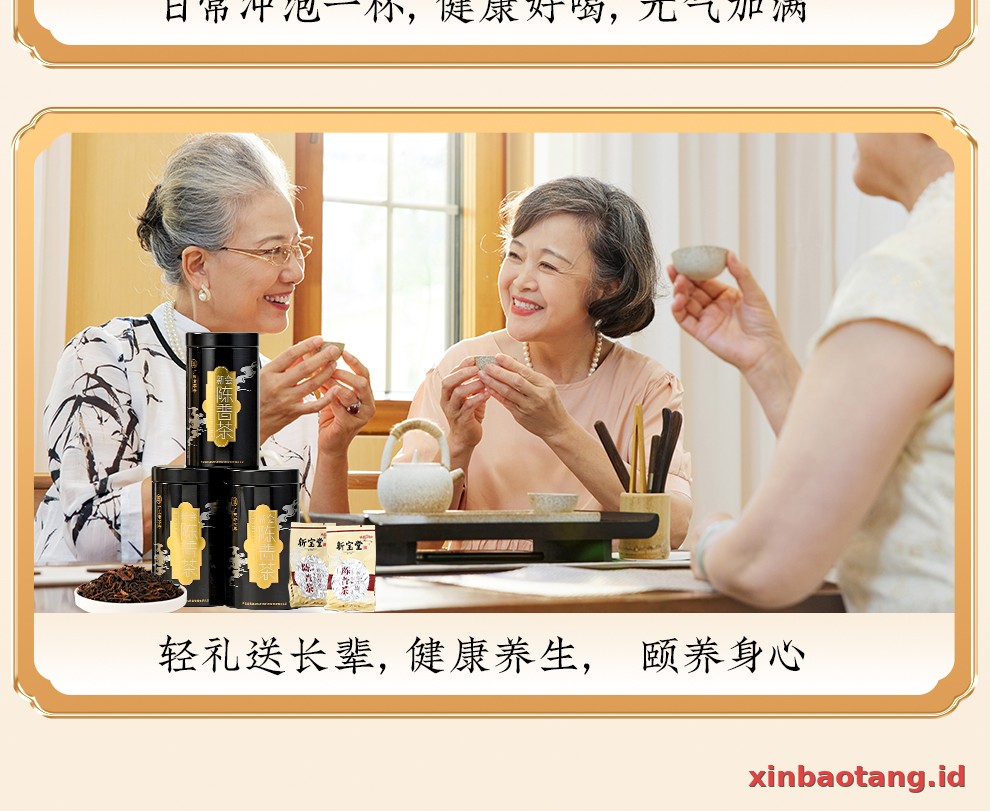 Xinbaotang Chenpu Teh Kaleng Besi 30g