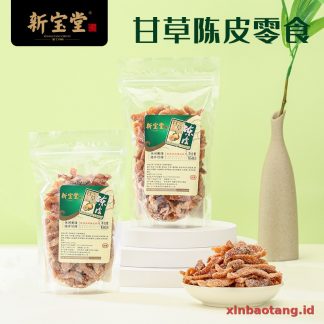 Xinbaotang Camilan Chenpi Licorice Kantong 150g