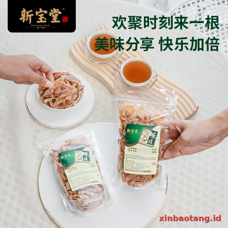Xinbaotang Camilan Chenpi Licorice Kantong 150g - Gambar 6