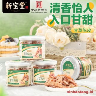 Xinbaotang Camilan Chenpi Licorice 50g