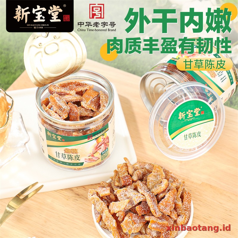 Xinbaotang Camilan Chenpi Licorice 50g - Gambar 2