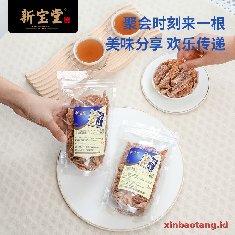 Xinbaotang Camilan Chenpi Snowflake 150g - Gambar 6