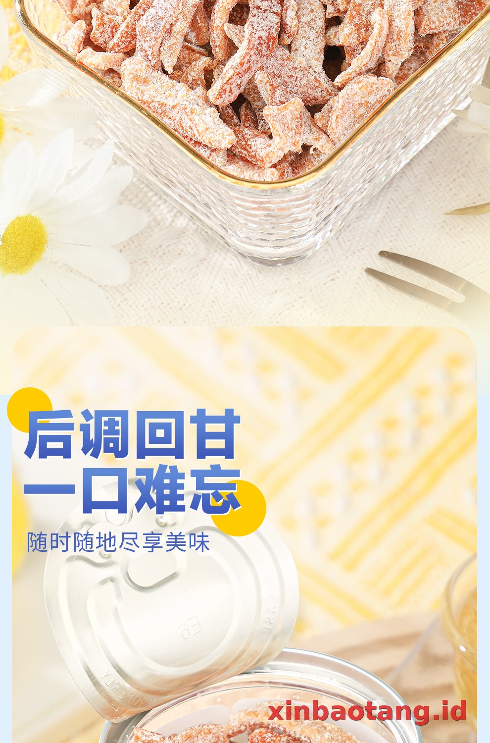 Xinbaotang Camilan Chenpi Snowflake 50g