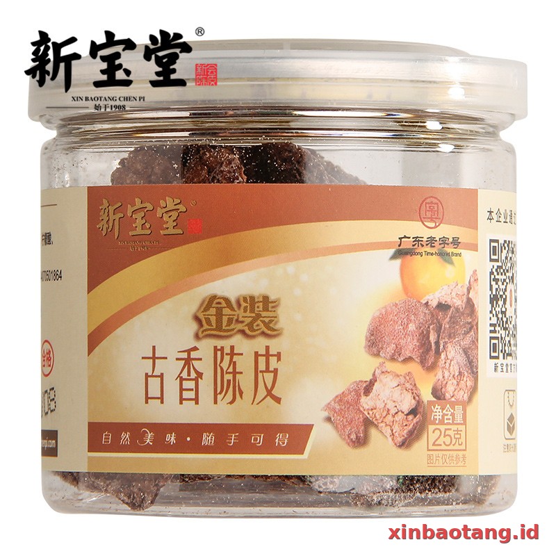 Xinbaotang Camilan Chenpi Aroma Kuno 25g - Gambar 2