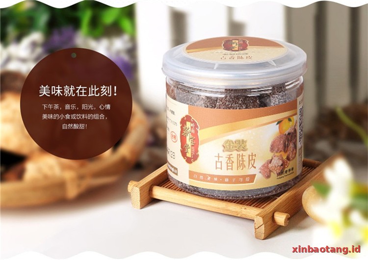 Xinbaotang Camilan Chenpi Aroma Kuno 25g