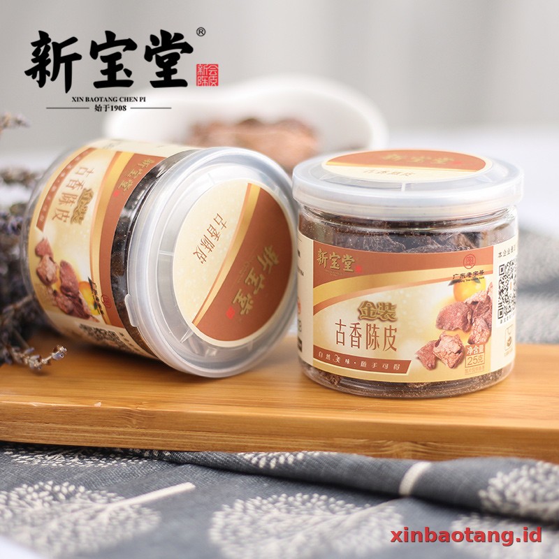 Xinbaotang Camilan Chenpi Aroma Kuno 25g - Gambar 3