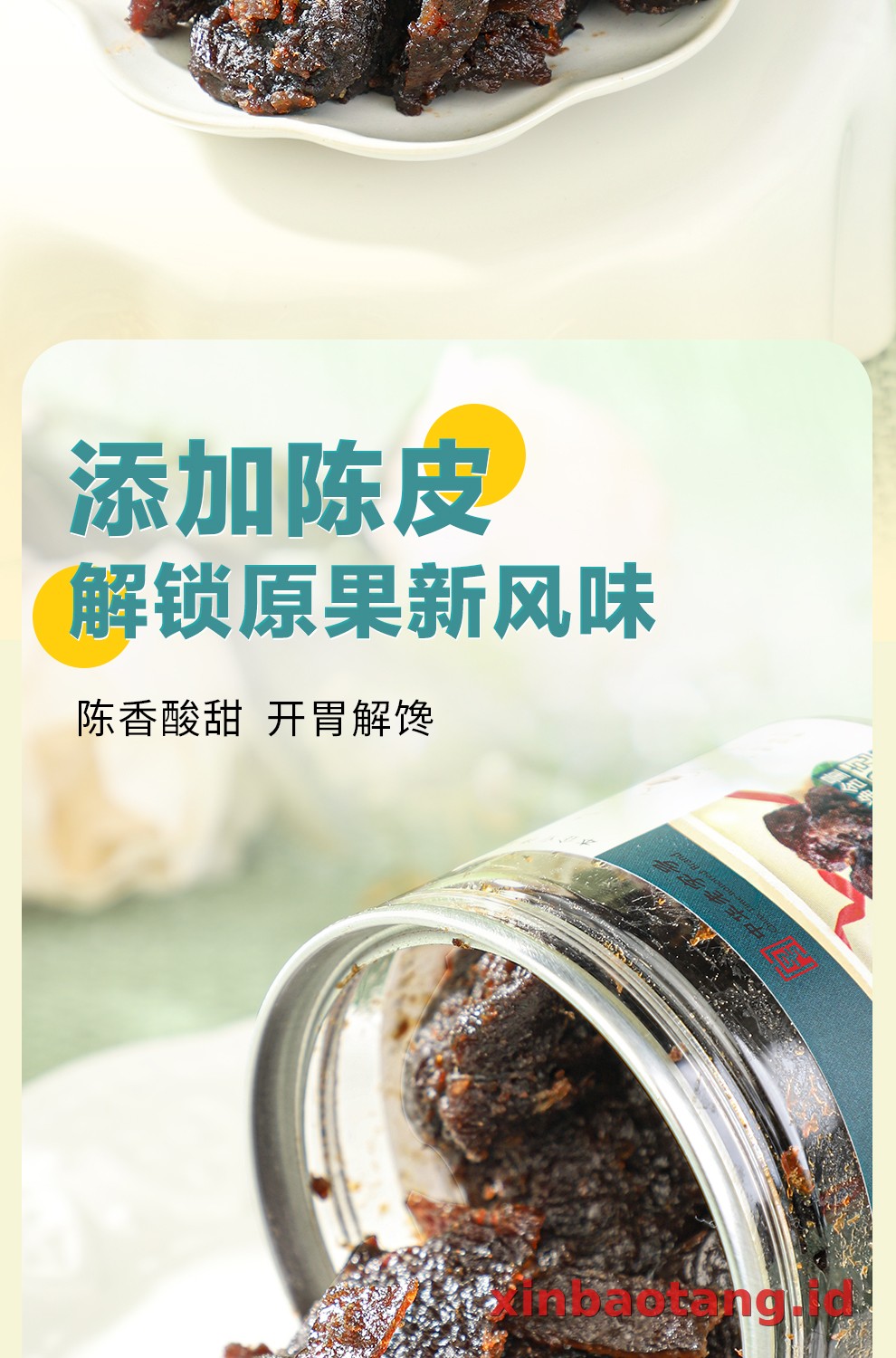 Xinbaotang Camilan Chenpi Plum 70g