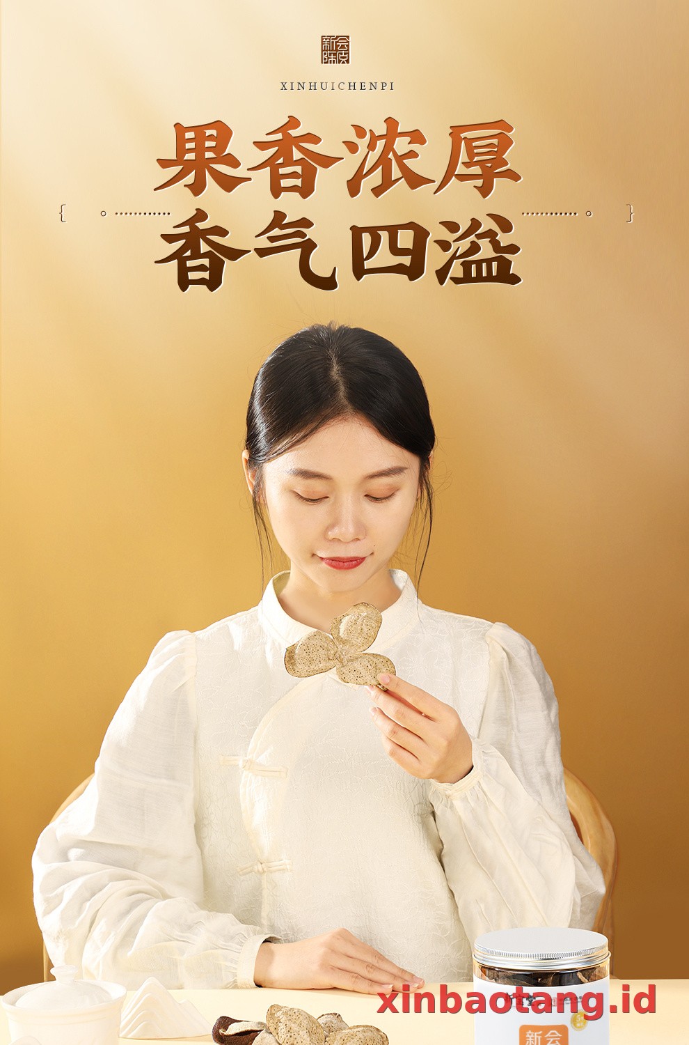 Xinbaotang Chenpi Kering Kaleng 50g