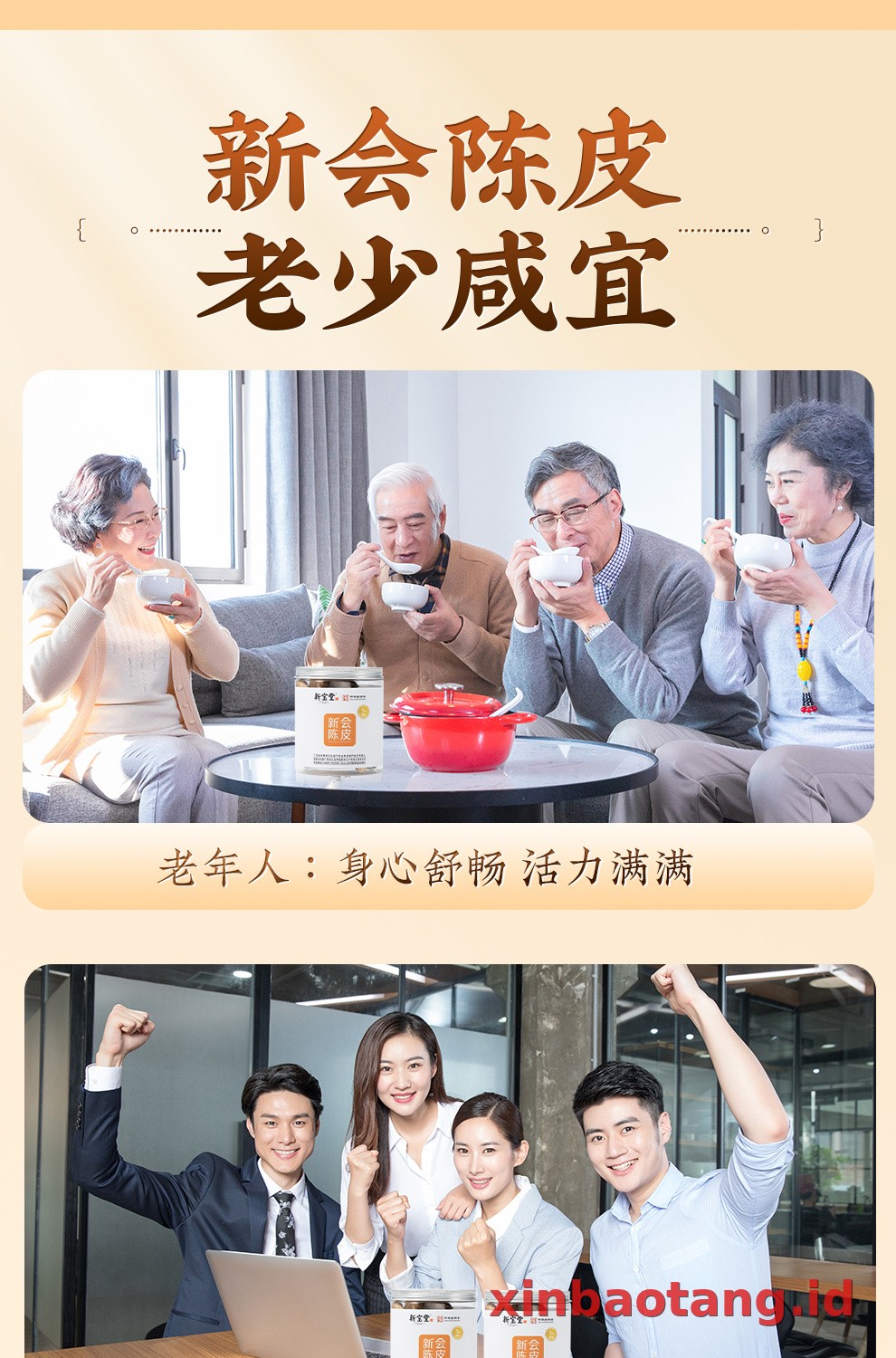 Xinbaotang Chenpi Kering Kaleng 50g