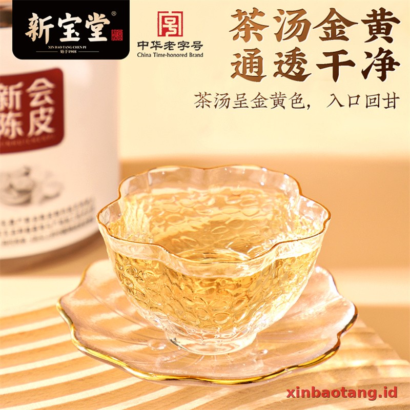 Xinbaotang Chenpi Kering 15 Tahun Kaleng 50g - Gambar 5