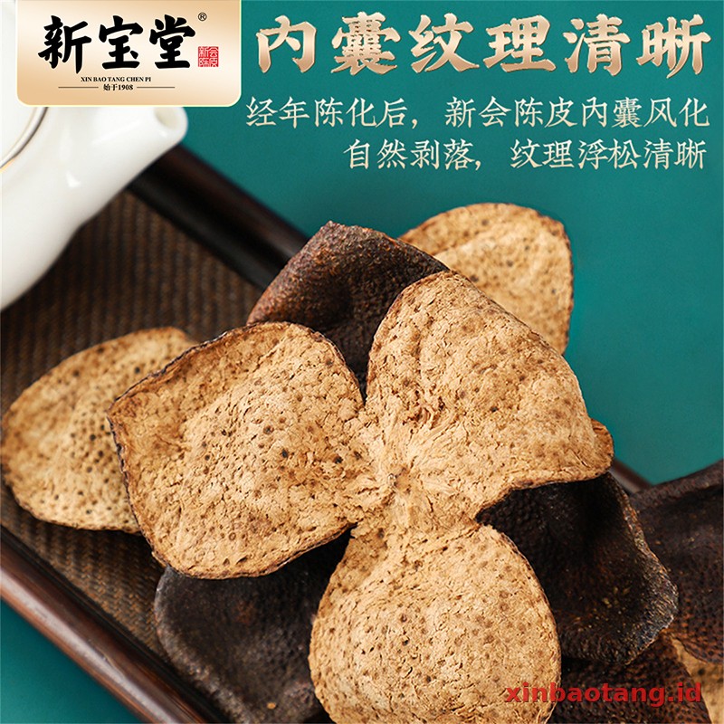 Xinbaotang Chenpi Kering Botol Kaca 250g - Gambar 4